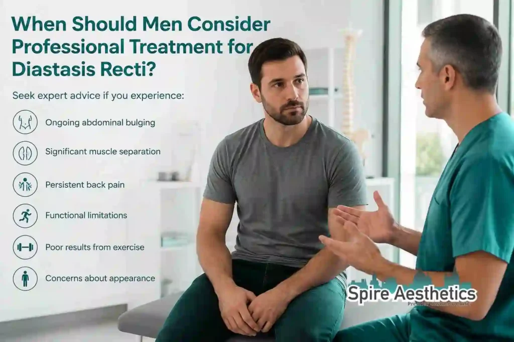 When Should Men Consider Professional Treatment for Diastasis Recti Southampton?