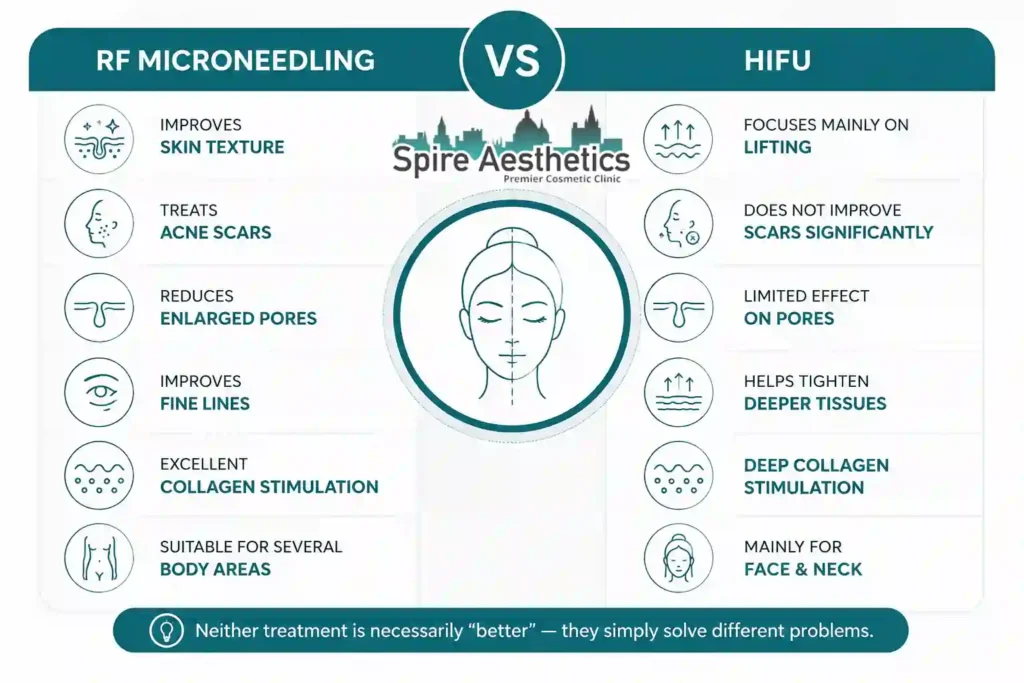 RF Microneedling vs HIFU: Which Treatment Gives Better Results Southampton?